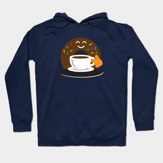 Donut and Coffee Hoodie by MplusC